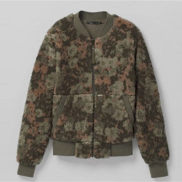 Prana Polar Escape Sherpa Reversible Bomber Jacket Size XL - Picture 4 of 10